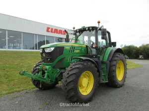 TRACTEUR JOHN DEERE 6155 M Kemper Header